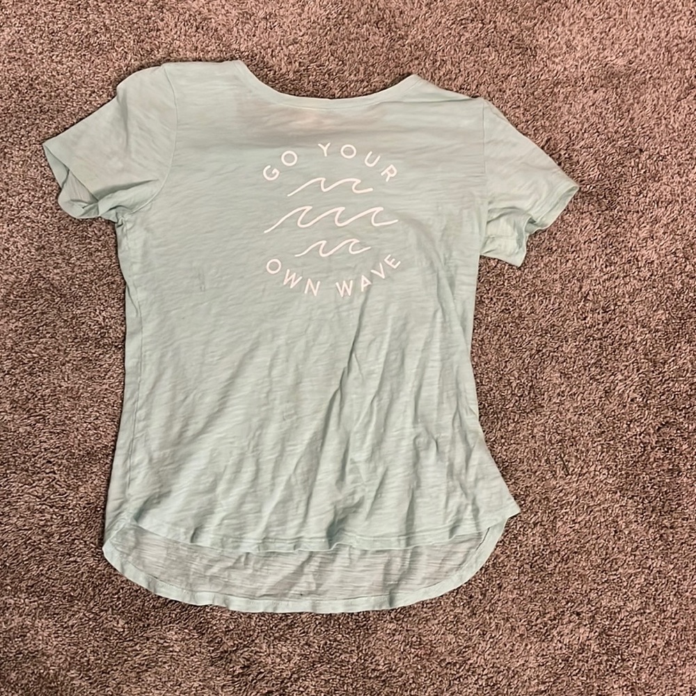 “Go Your Own Wave” Old Navy Mint Green t-shirt
